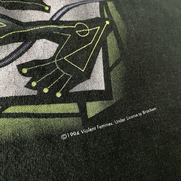 Vintage 90s Violent Femmes Add It Up 1994 Tour T Shirt L Black Nirvana Pixies - Picture 3 of 5